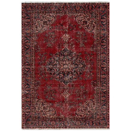 RW7016 washable chenille area rug viewed from above