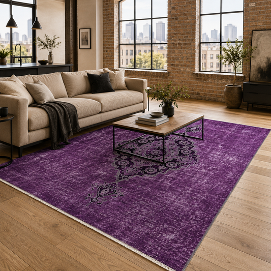 RW7017 washable chenille area rug