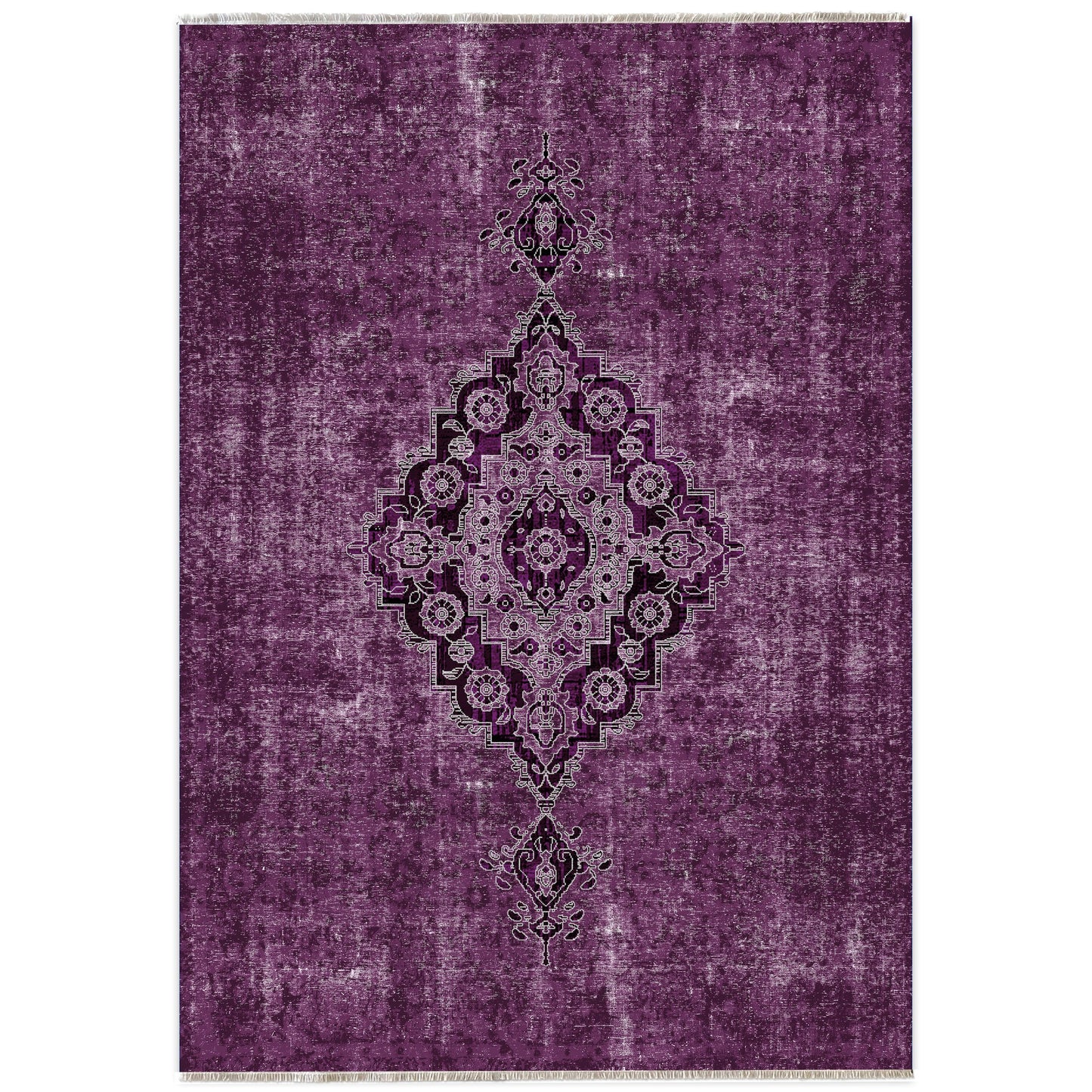 RW7017 washable chenille area rug viewed from above