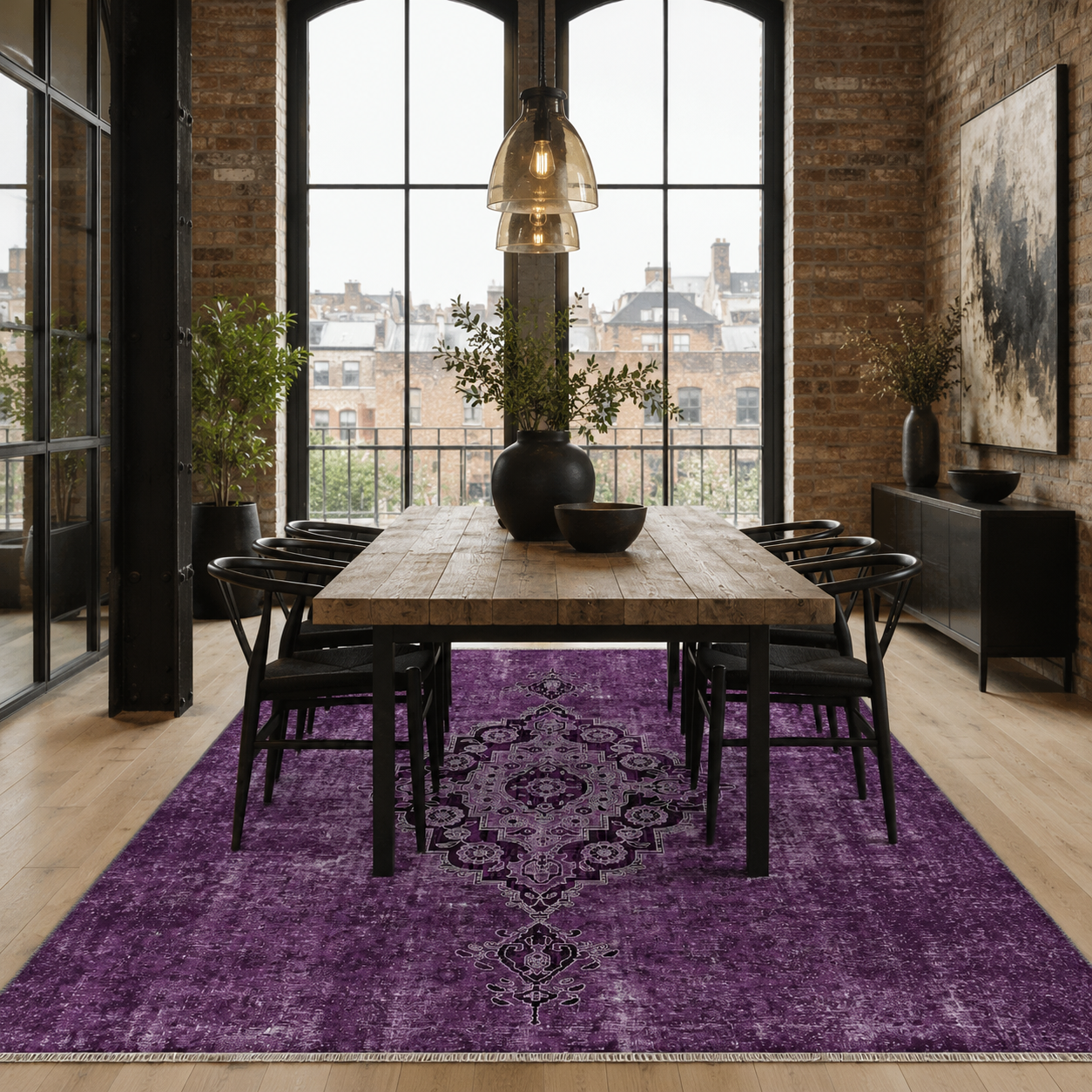 RW7017 washable chenille rug texture and pattern detail