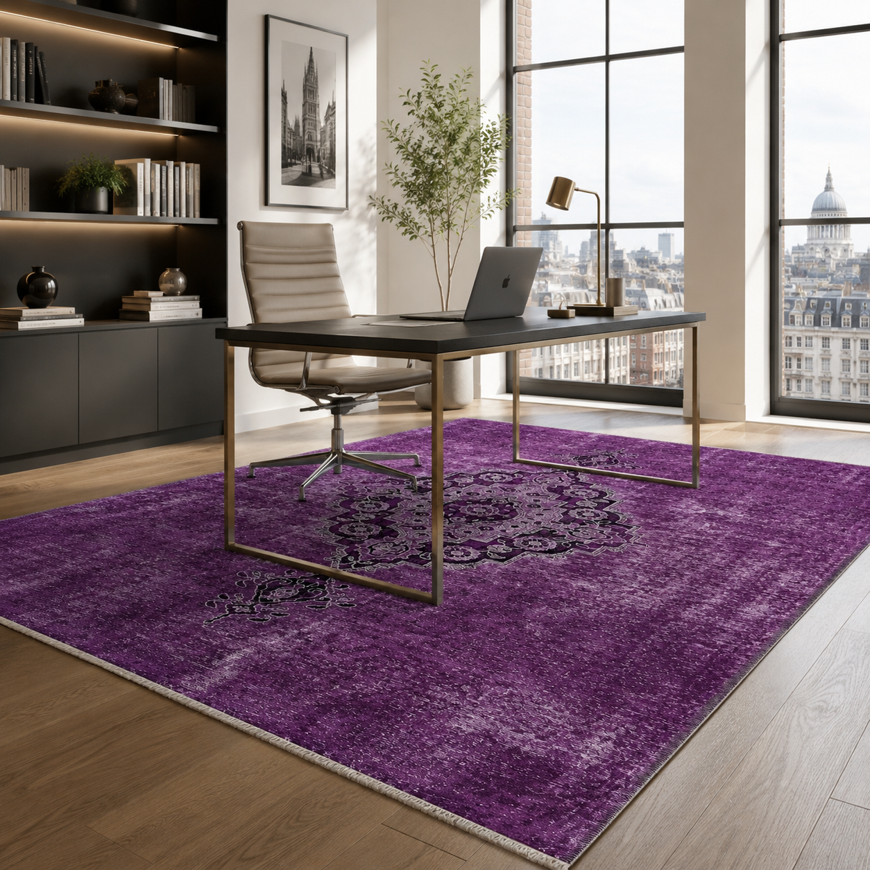 RW7017 washable chenille rug texture and pattern detail