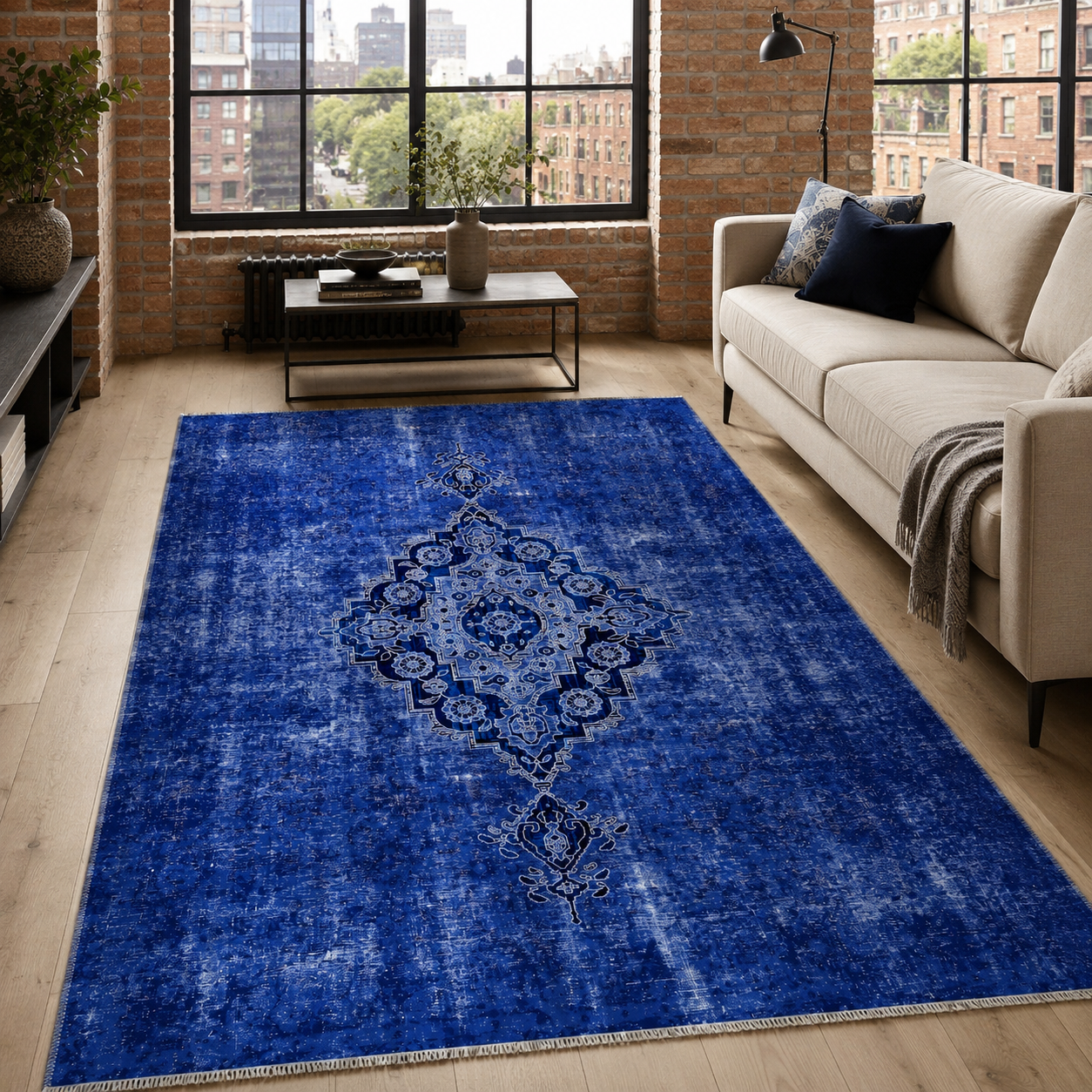 RW7018 washable chenille area rug
