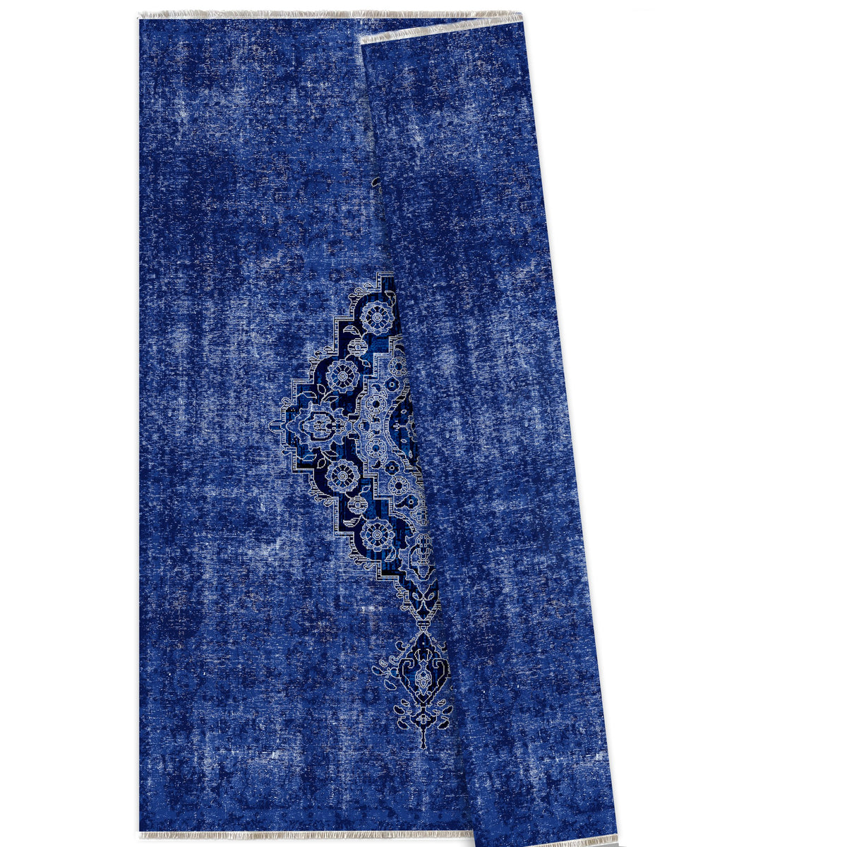RW7018 washable chenille area rug viewed from above