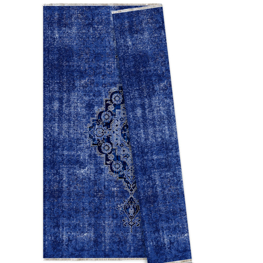 RW7018 washable chenille area rug viewed from above