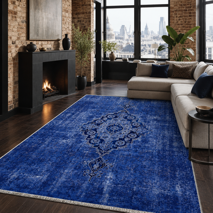 RW7018 washable chenille rug texture and pattern detail