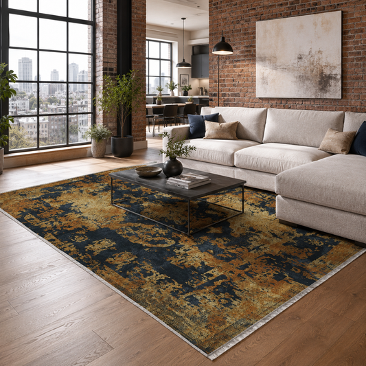 RW7019 washable chenille area rug