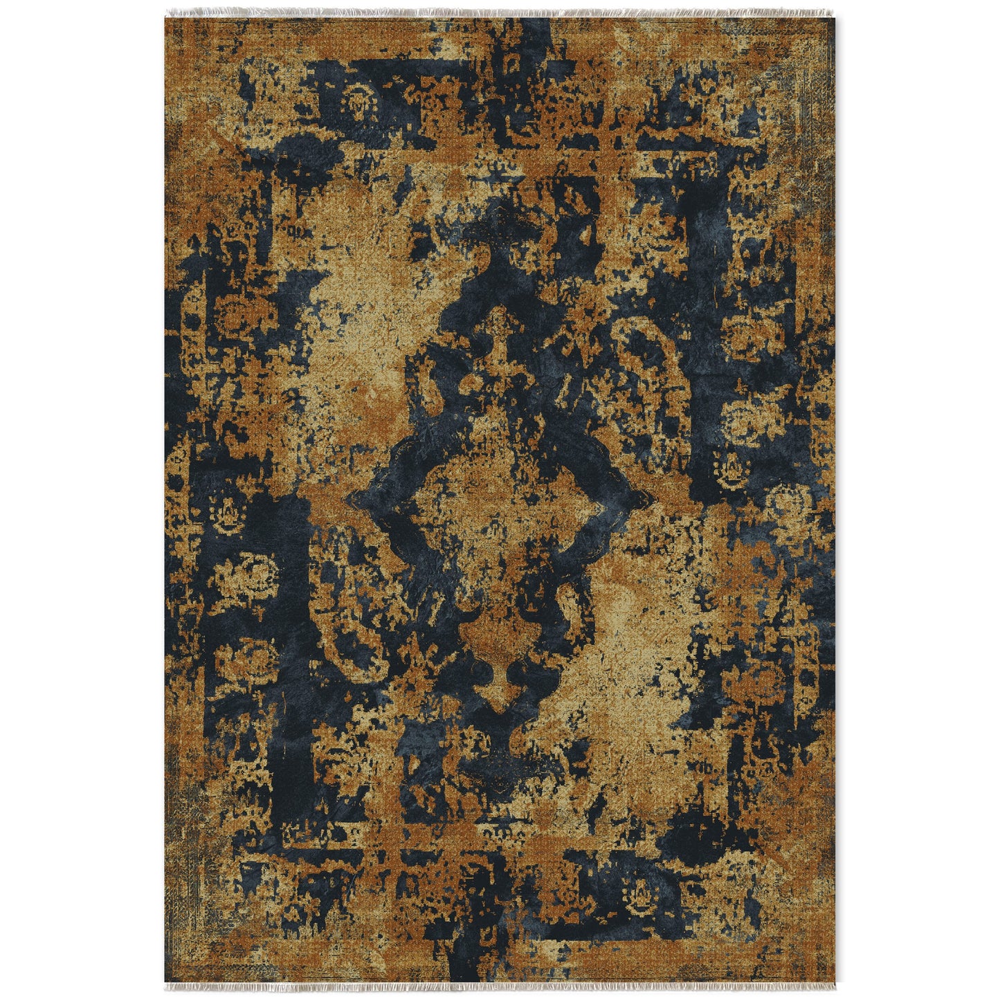 RW7019 washable chenille area rug viewed from above