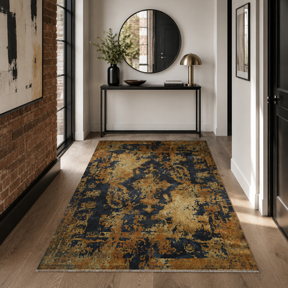 RW7019 washable chenille rug texture and pattern detail