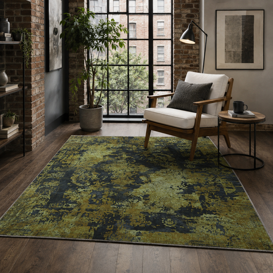 RW7020 washable chenille rug texture and pattern detail