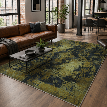 RW7020 washable chenille rug texture and pattern detail