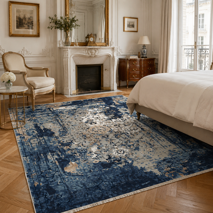 RW7023 washable chenille rug texture and pattern detail