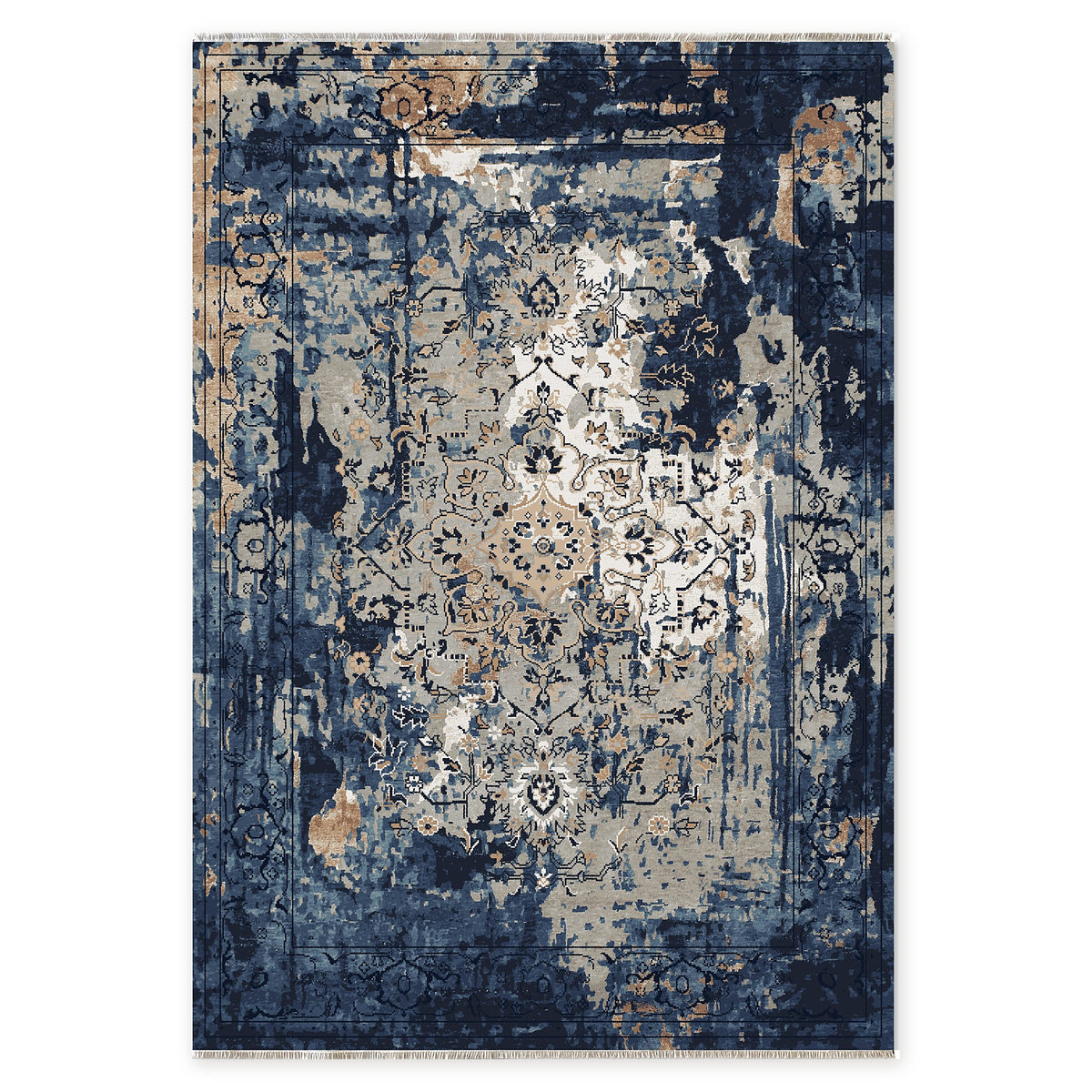RW7023 rug — top view on white background