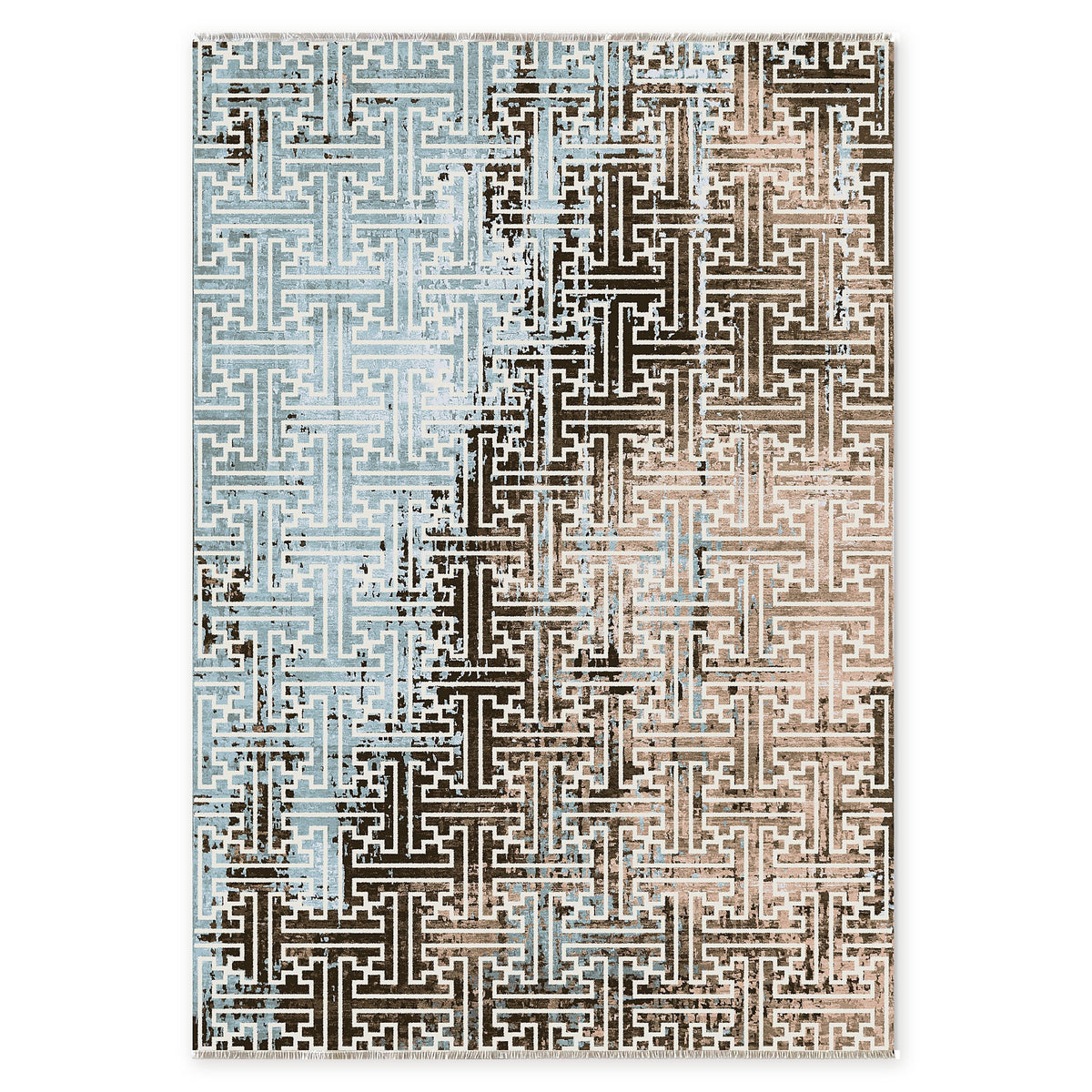 RW7025 rug — top view on white background