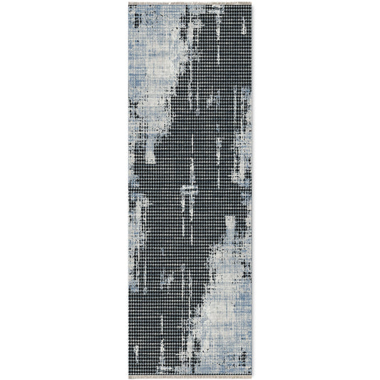 RW7026 washable chenille area rug viewed from above