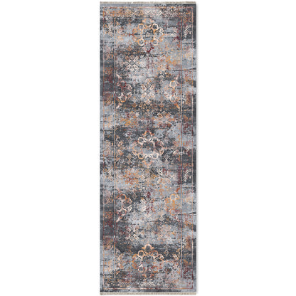 RW7027 washable chenille area rug viewed from above