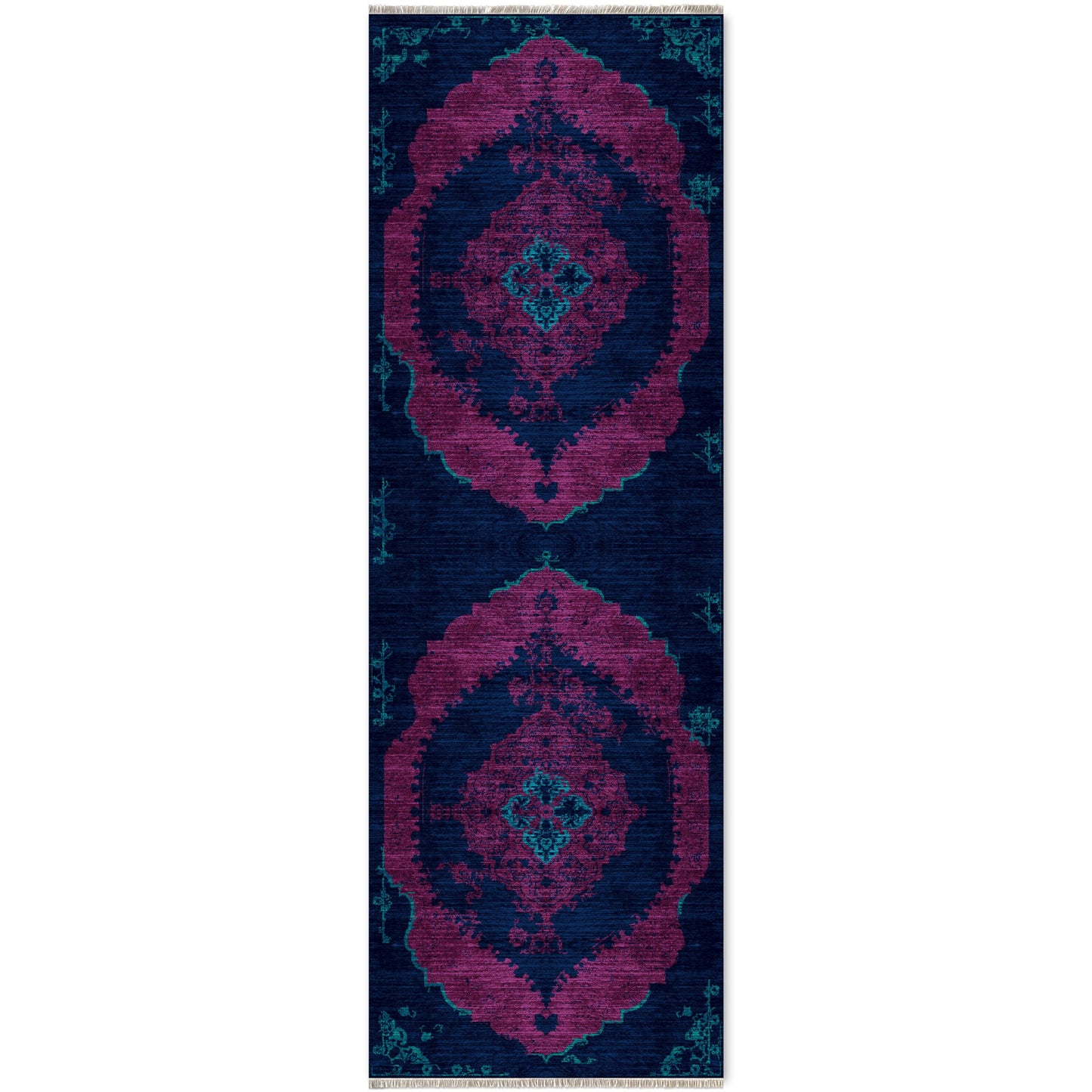 RW7029 washable chenille area rug viewed from above