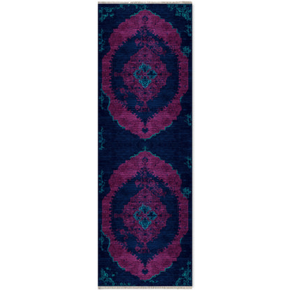 RW7029 washable chenille area rug viewed from above