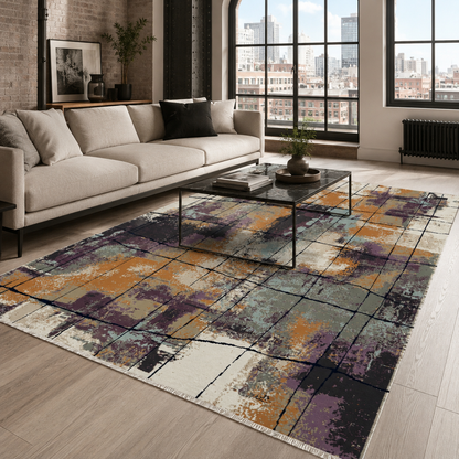 RW7030 washable chenille area rug