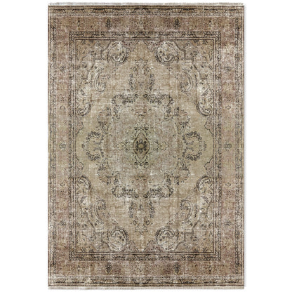 RW7033 washable chenille area rug viewed from above