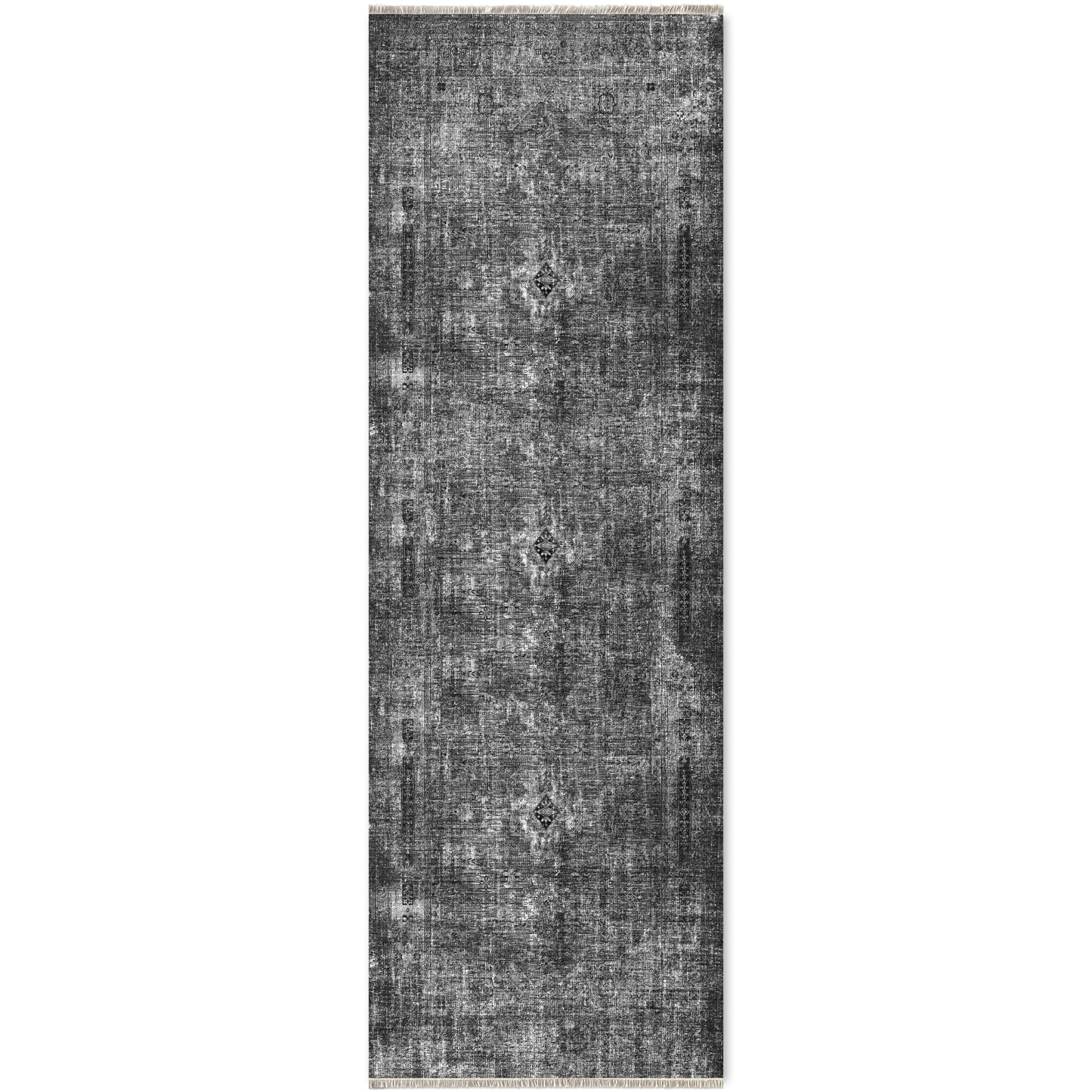 RW7034 washable chenille area rug viewed from above