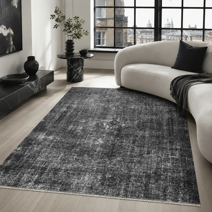 RW7034 washable chenille rug texture and pattern detail