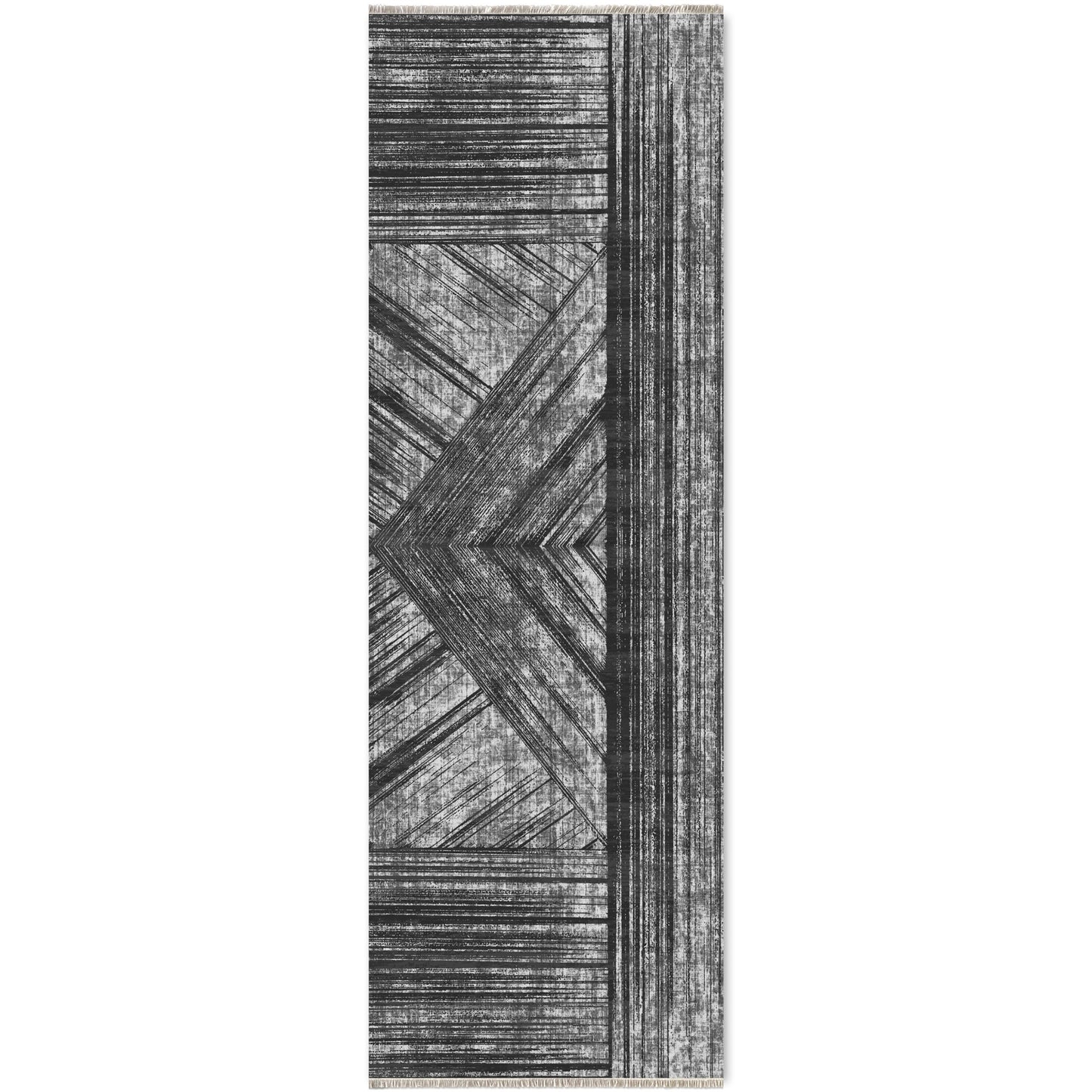 RW7037 washable chenille area rug viewed from above