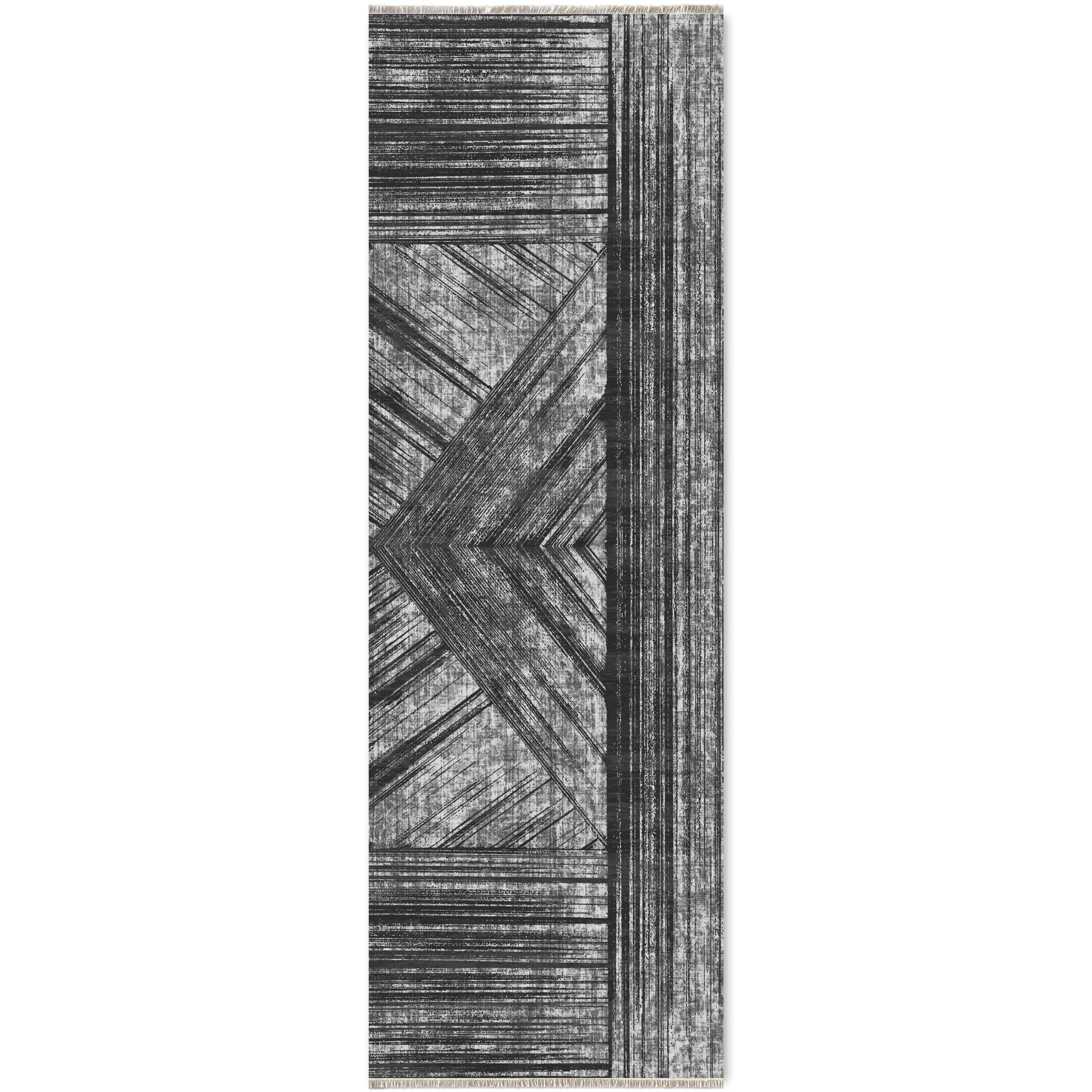 RW7037 washable chenille area rug viewed from above