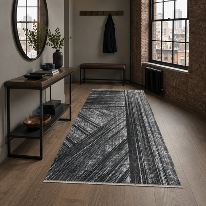 RW7037 washable chenille rug texture and pattern detail