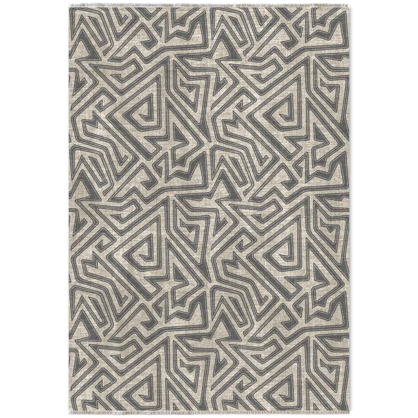 RW7038 washable chenille area rug viewed from above