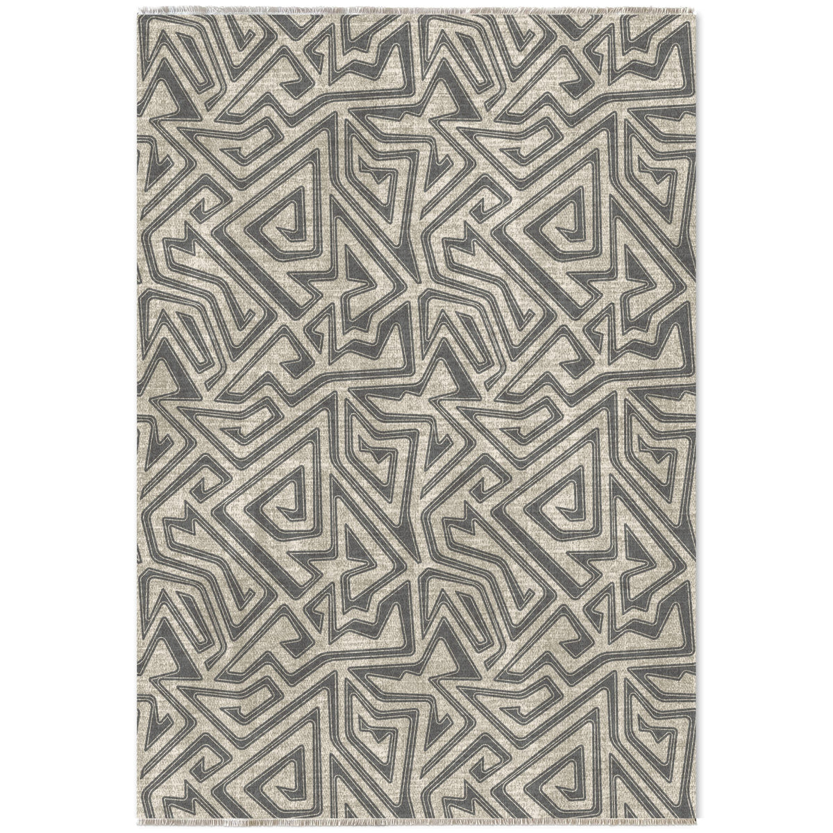 RW7038 washable chenille area rug viewed from above