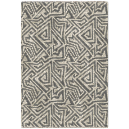 RW7038 washable chenille area rug viewed from above