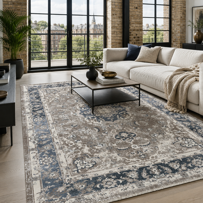 RW7039 washable chenille area rug