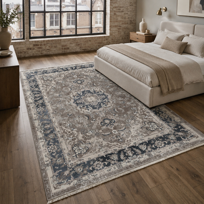 RW7039 washable chenille rug texture and pattern detail