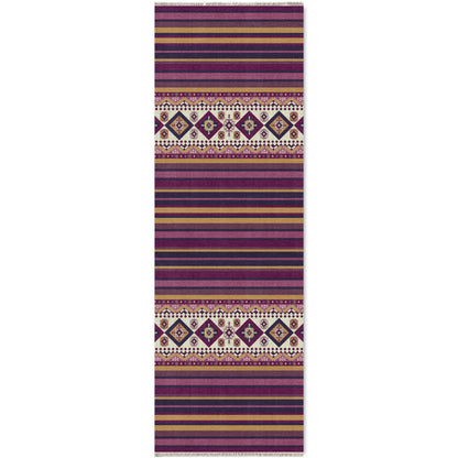 RW7040 washable chenille area rug viewed from above