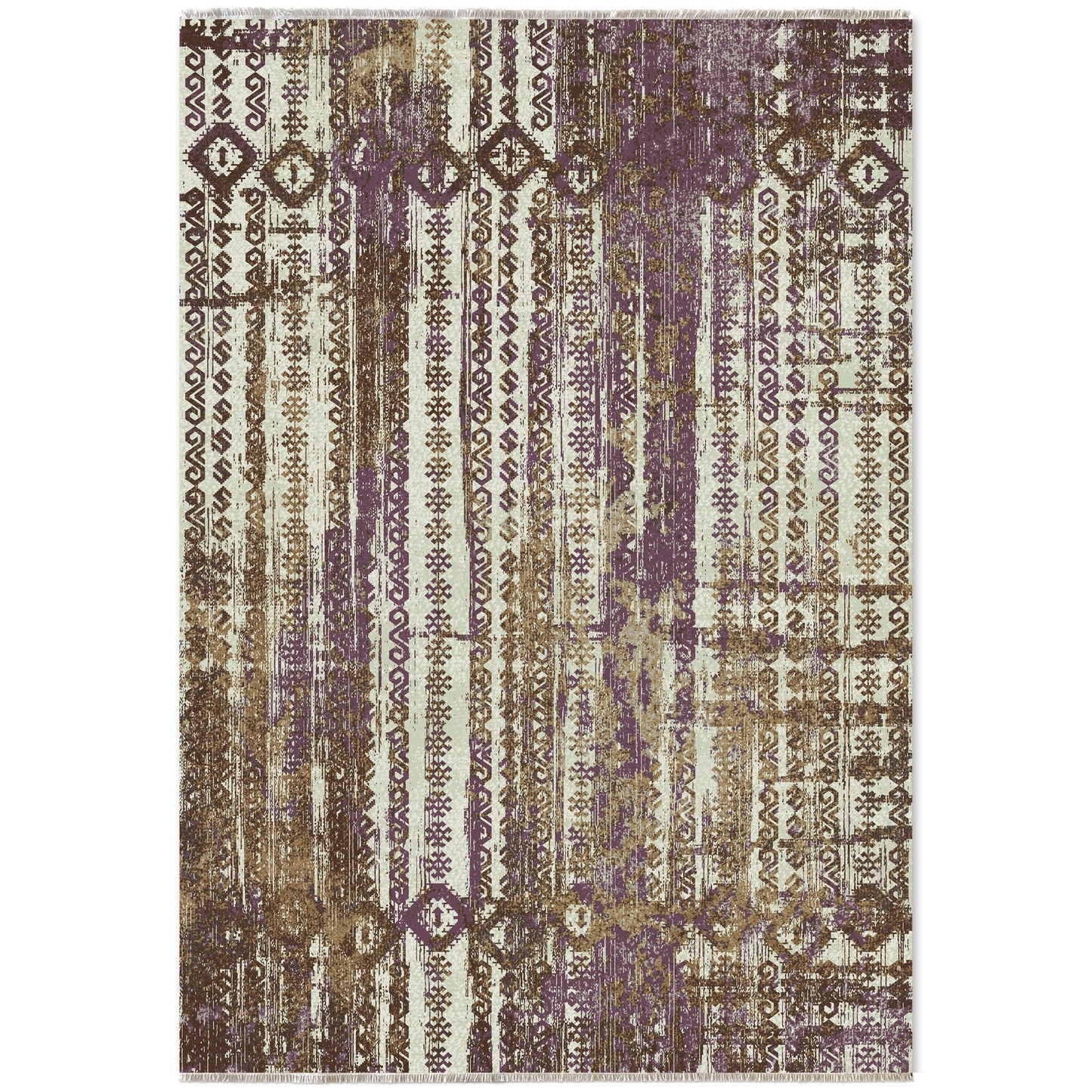 RW7041 washable chenille area rug viewed from above
