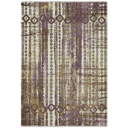 RW7041 washable chenille area rug viewed from above