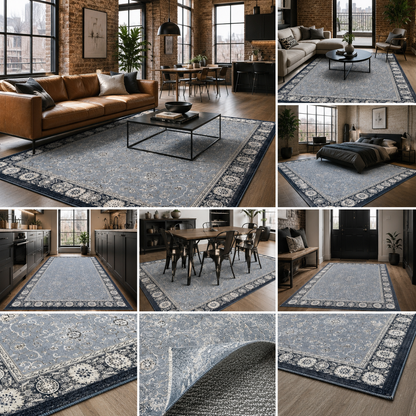 RW7043 washable chenille area rug