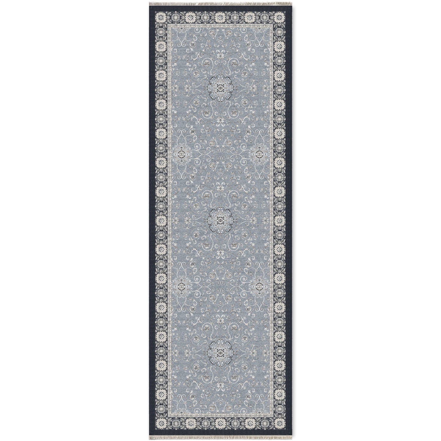RW7043 washable chenille area rug viewed from above