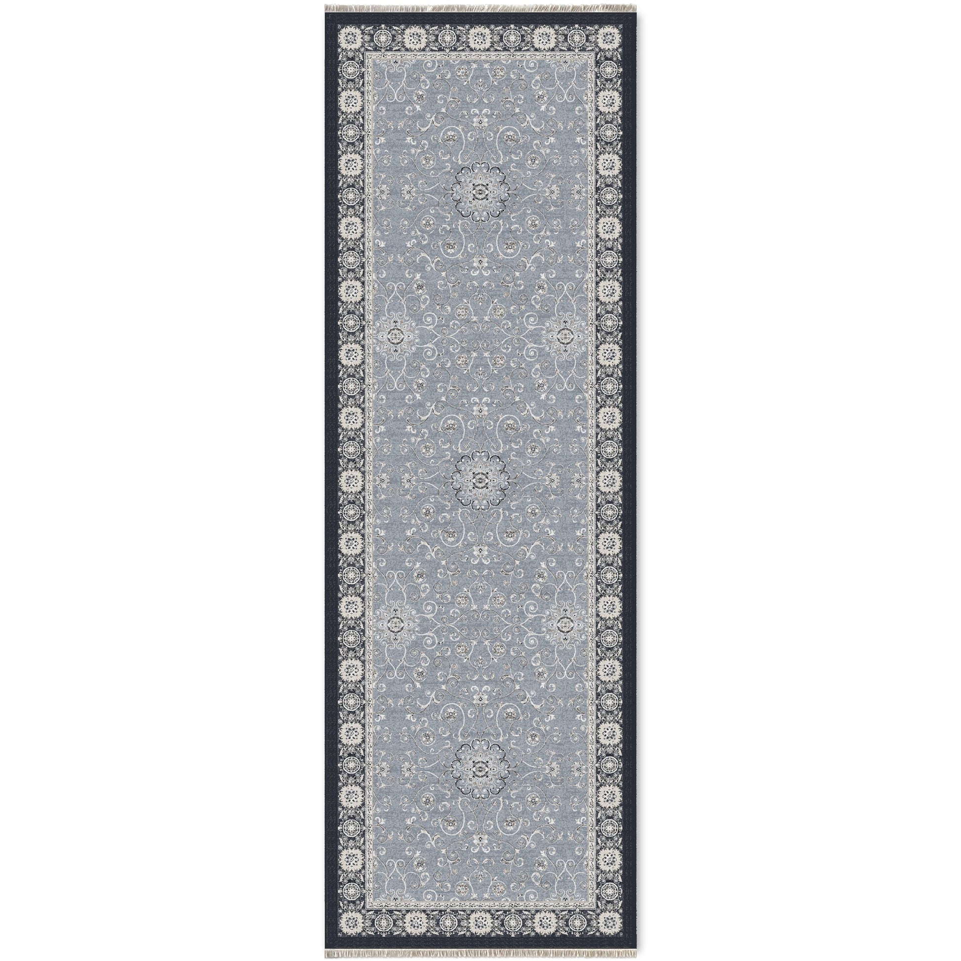 RW7043 washable chenille area rug viewed from above