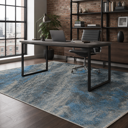 RW7044 washable chenille rug texture and pattern detail