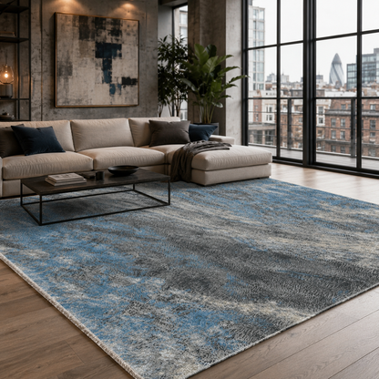 RW7044 washable chenille rug texture and pattern detail