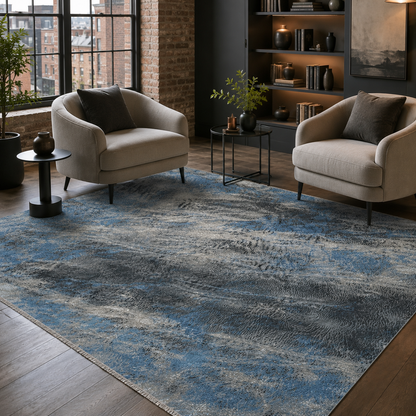 RW7044 washable chenille rug texture and pattern detail