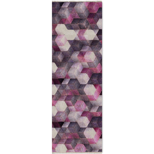 RW7045 washable chenille area rug viewed from above