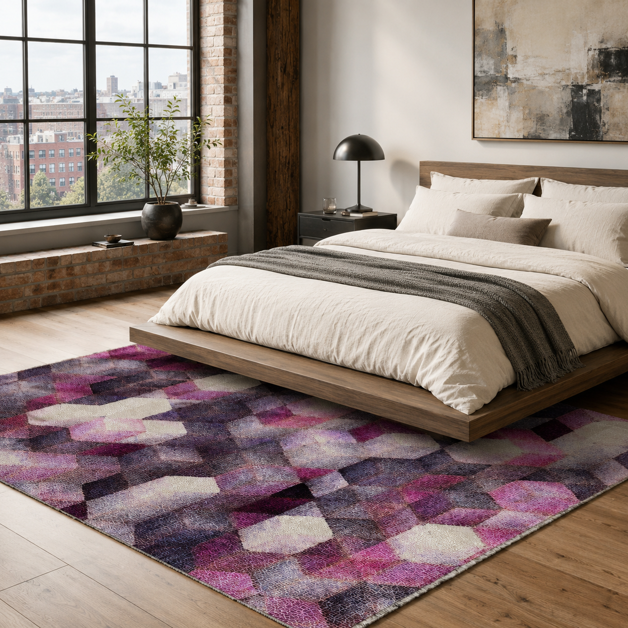 RW7045 washable chenille rug texture and pattern detail