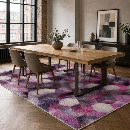RW7045 washable chenille rug texture and pattern detail