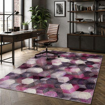 RW7045 washable chenille rug texture and pattern detail