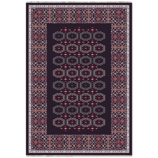RW7047 washable chenille area rug viewed from above