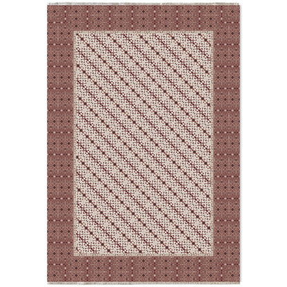 RW7048 washable chenille area rug viewed from above
