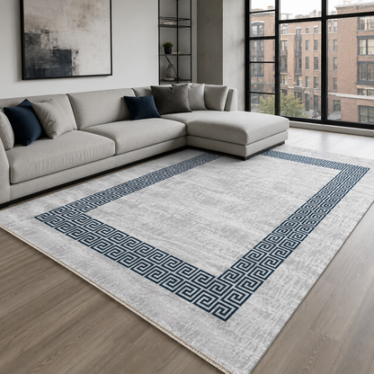 RW7051 washable chenille rug texture and pattern detail