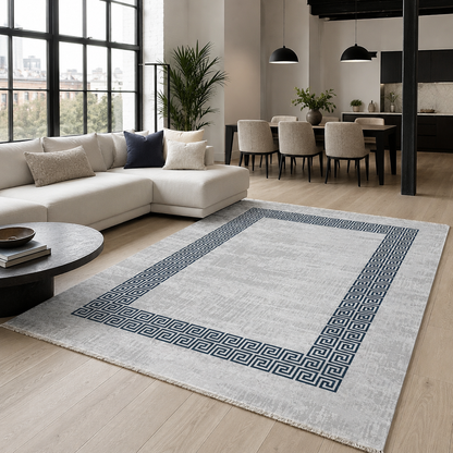 RW7051 washable chenille rug texture and pattern detail